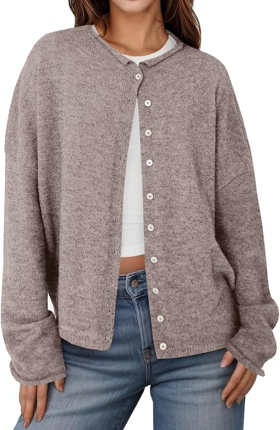 UNCLECAT Womens Button Up Cardigan Sweaters Fall Long Sleeve Outerwear Tops Knit Open Front Cloth... | Amazon (US)