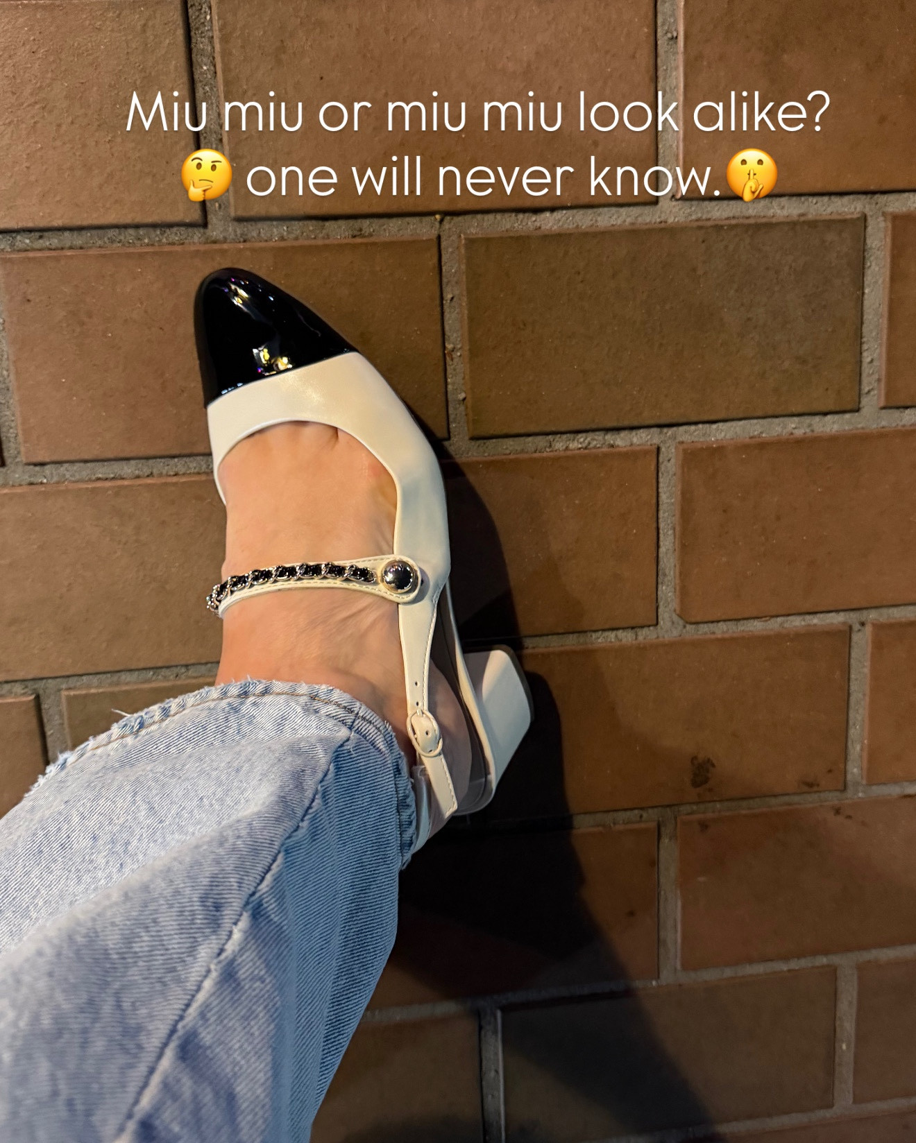 Spoiler alert, they’re not Miu Miu 🤭 but no one would ever know🤌🏻 they run true to size!

#LTKTravel #LTKShoeCrush #LTKFindsUnder100