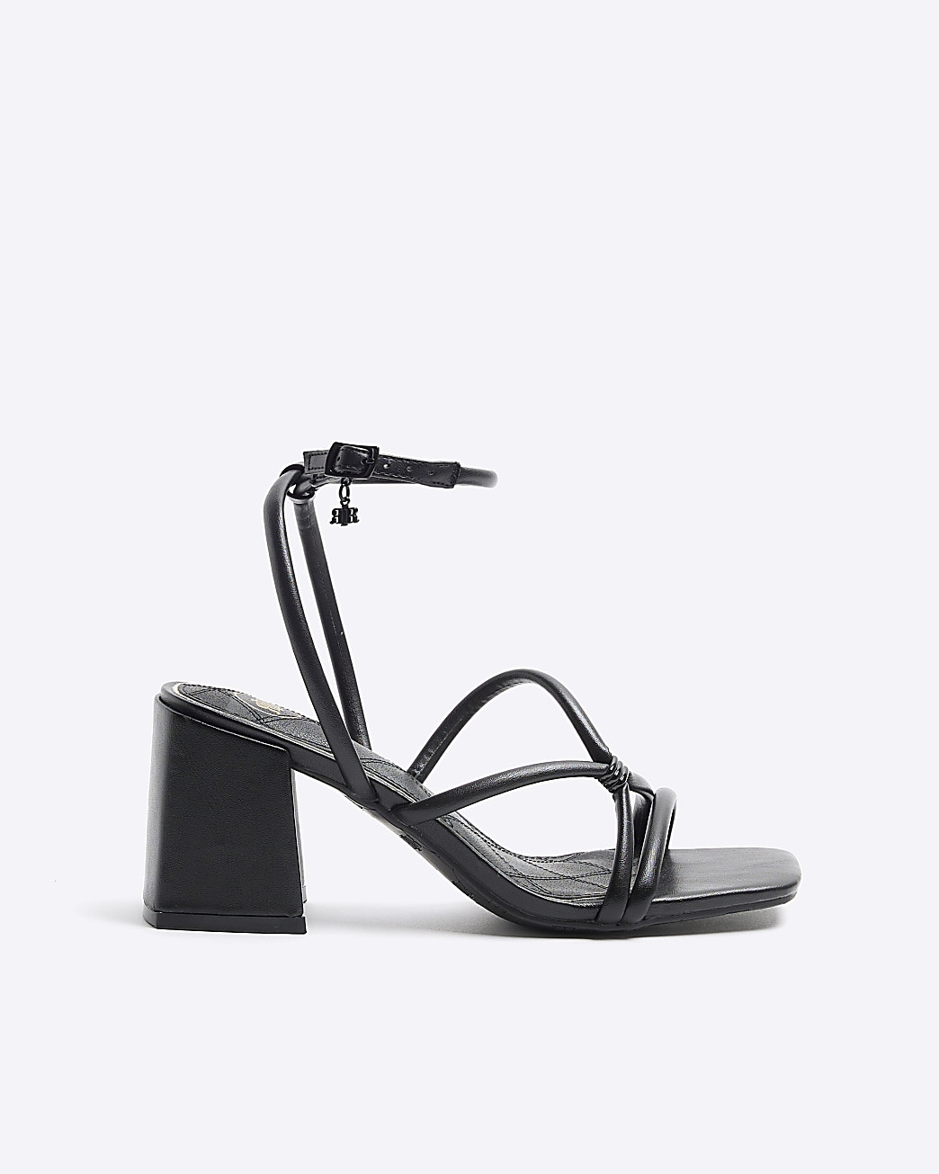 Black strappy heeled sandals | River Island (UK & IE)
