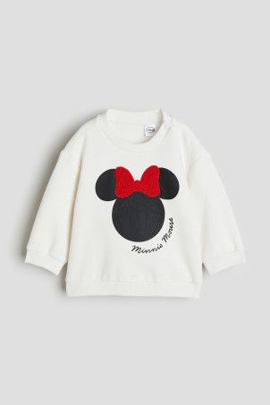 Sweatshirt with Motif - Gray/Mickey Mouse - Kids | H&M US | H&M (US + CA)