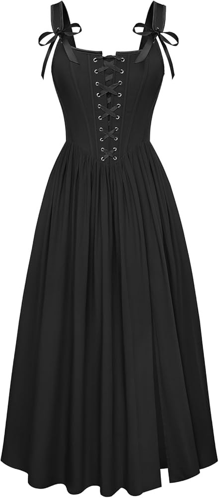 Scarlet Darkness Corset Dress for Women 2026 Renaissance Costume Summer Maxi Cocktail Party Dress... | Amazon (US)