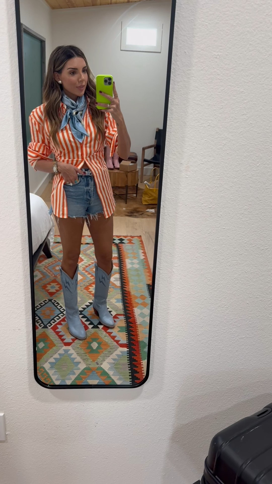 funky ootd for Round Top! I now own this shirt in every colorway lol! It fits so good and is soooo flattering!! I do a size small in the top. 

#LTKFindsUnder100 #LTKStyleTip #LTKShoeCrush