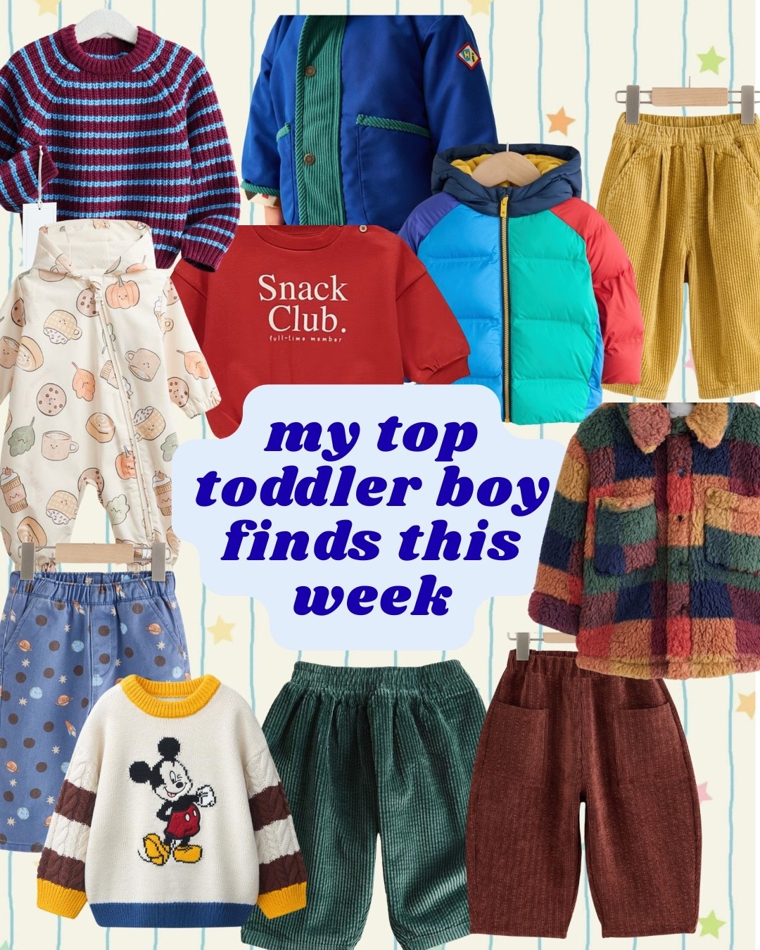 I can’t see to stop with the knit jumpers and autumnal trousers already! #toddlerclothes #toddlerstyle #toddlerfashion #boysclothes #toddlerboyclothes #boymom

#LTKbaby #LTKkids
