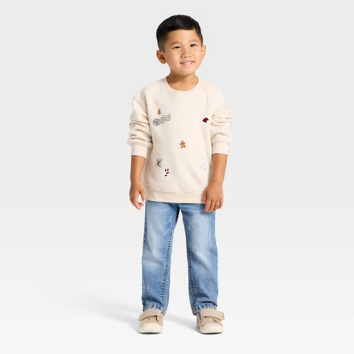 Toddler Boys' Holiday Sweatshirt - Cat & Jack™ | Target