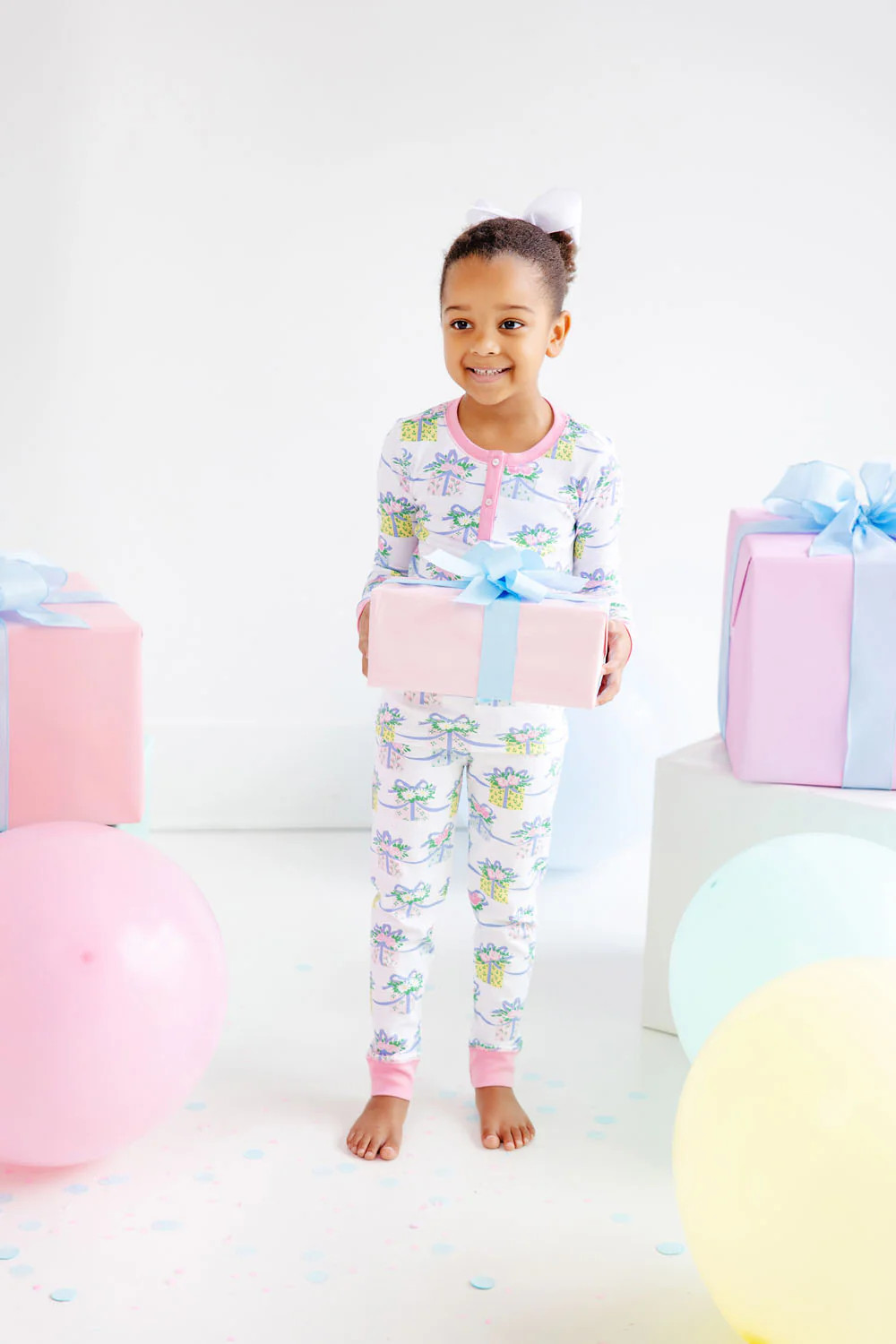 Sara Jane's Sweet Dream Set - Every Day is a Gift with Hamptons Hot Pink | The Beaufort Bonnet Company