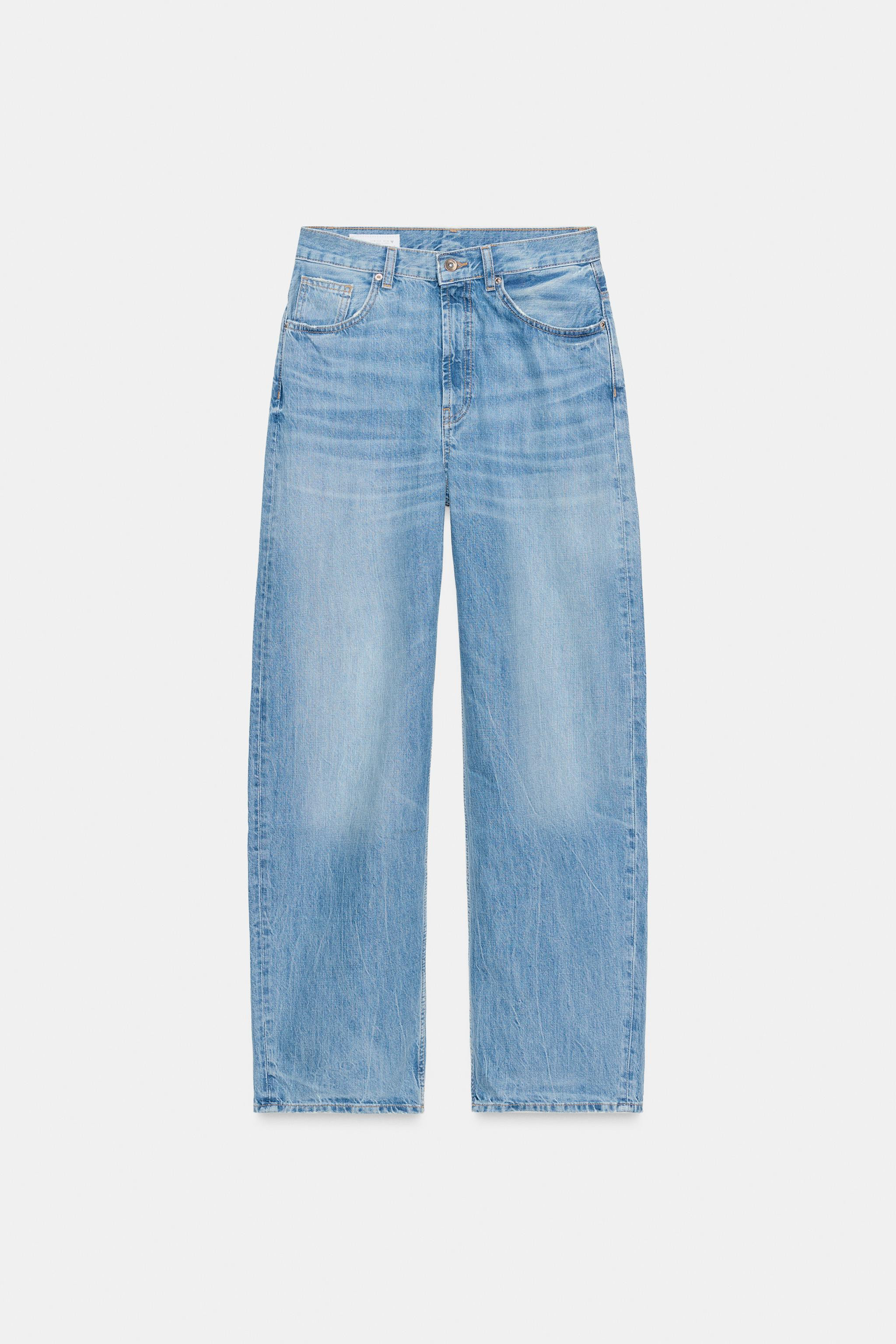 TRF HIGH WAIST STRAIGHT WIDE JEANS | Zara US