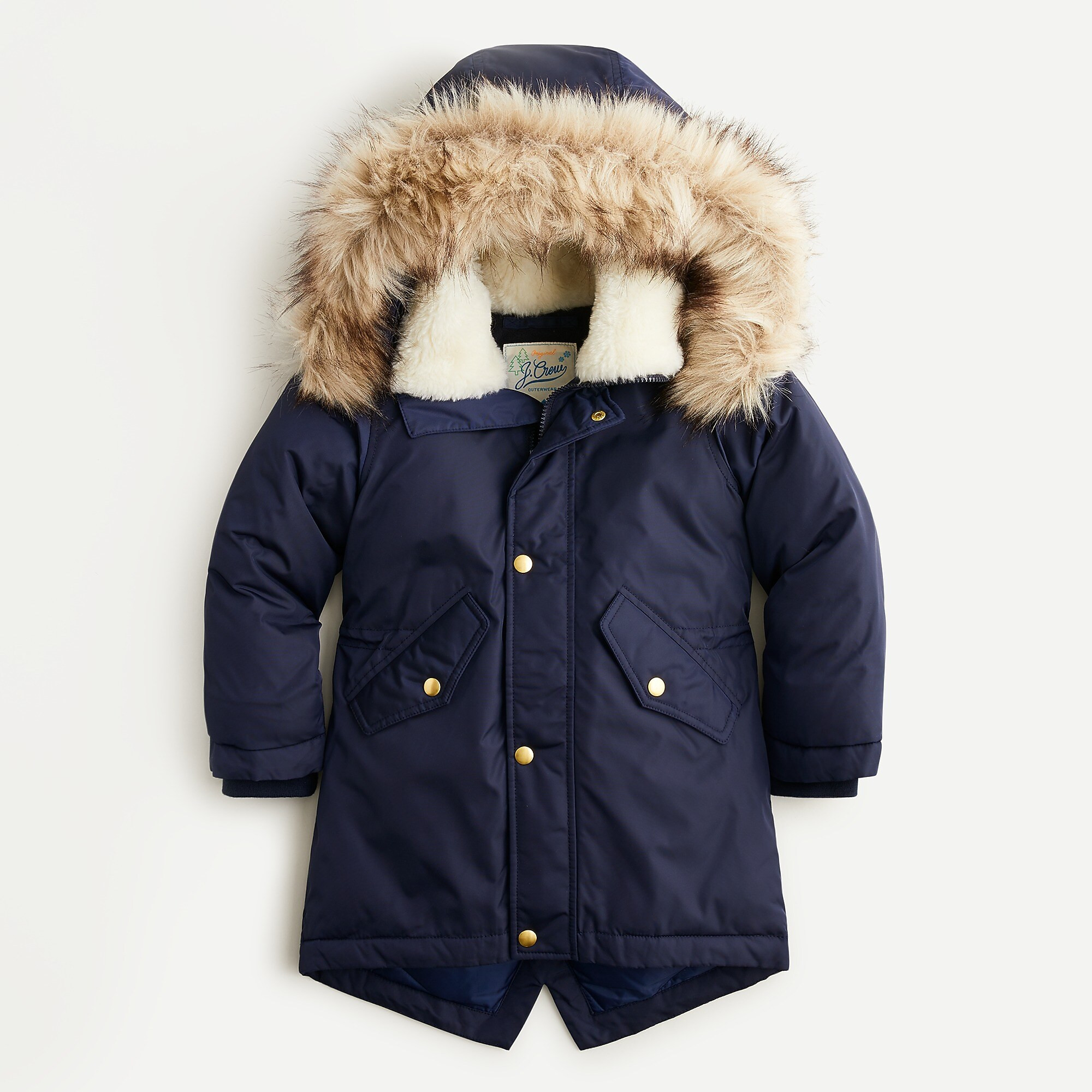 Kids' fishtail parka with eco-friendly Primaloft | J. Crew US