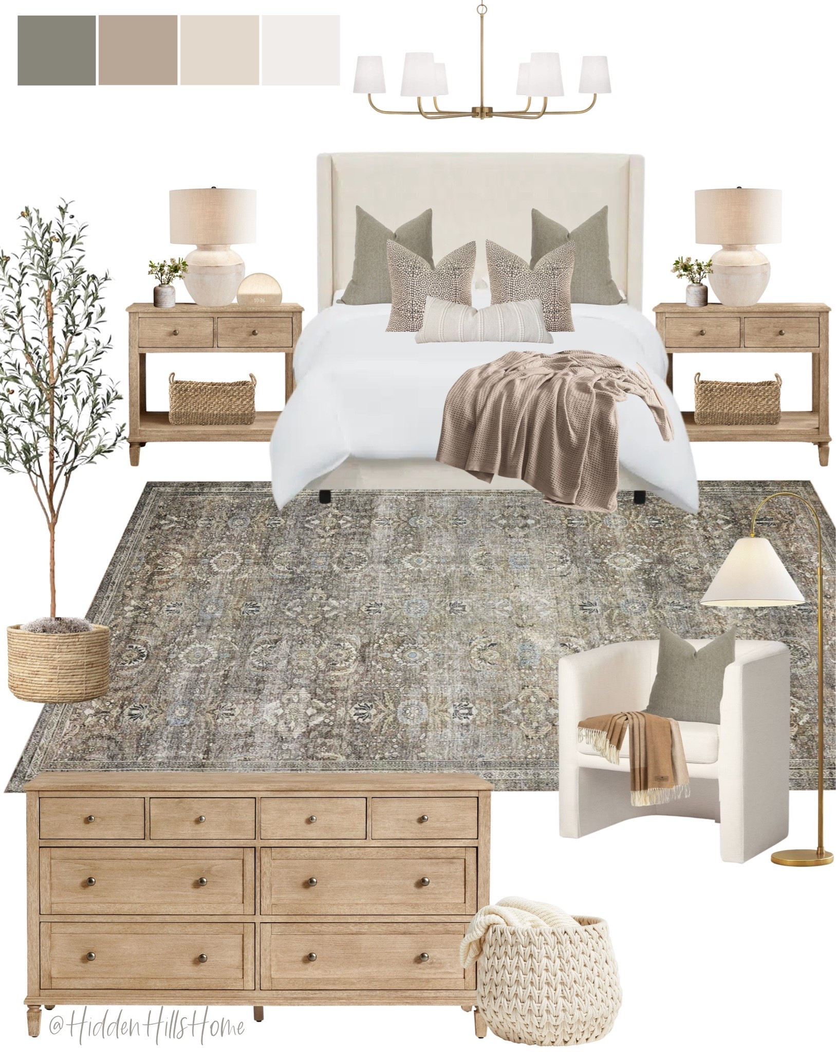 Bedroom decor mood board, master bedroom design ideas, bedroom inspiration, bedding, nightstands, home decor, bedroom dresser #bedroom

#LTKSaleAlert #LTKHome #LTKSeasonal