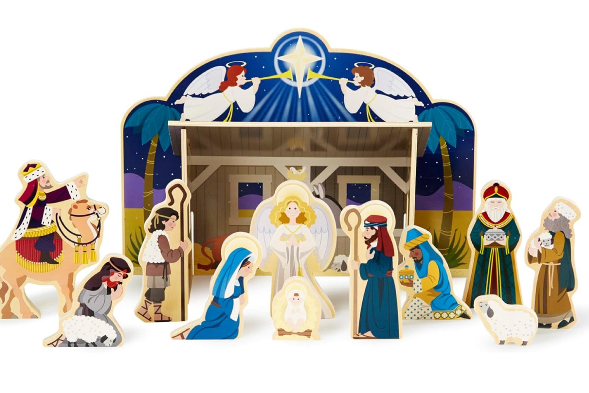 The perfect Nativity Set for kids!  11 Colorful wooden characters with easy to build stable! The perfect Christmas toy!  

Holiday toy, nativity set, nativity scene, Christmas toy, wooden toy, classic toy, kids toy 

#LTKHoliday #LTKFindsUnder50 #LTKSeasonal