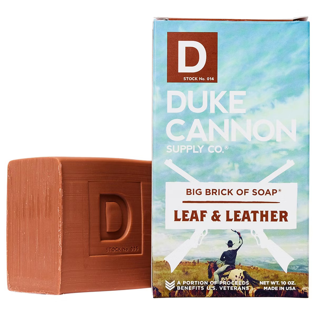 Duke Cannon Big Brick of Soap Leaf Leather, Superior Grade Men's Soap 10oz/283g | Target