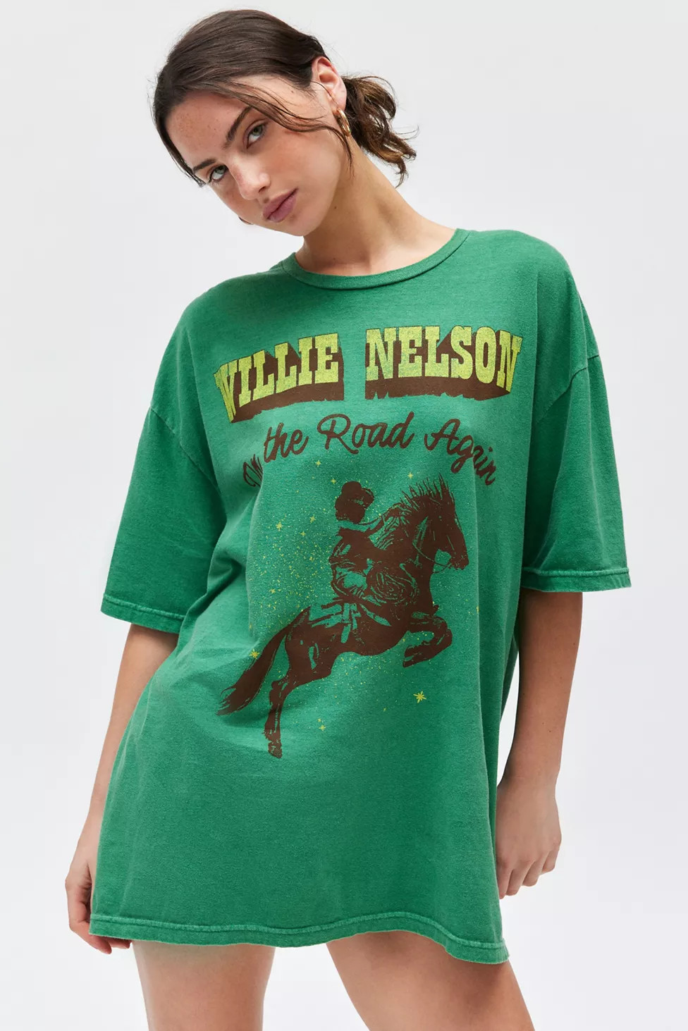 Willie Nelson Route 66 T-Shirt Dress | Urban Outfitters (US and RoW)