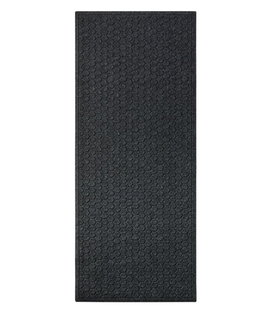 Washable Waterhog Runner, Honeycomb Charcoal Medium, Recycled Polyester/Rubber L. L.Bean | L.L. Bean