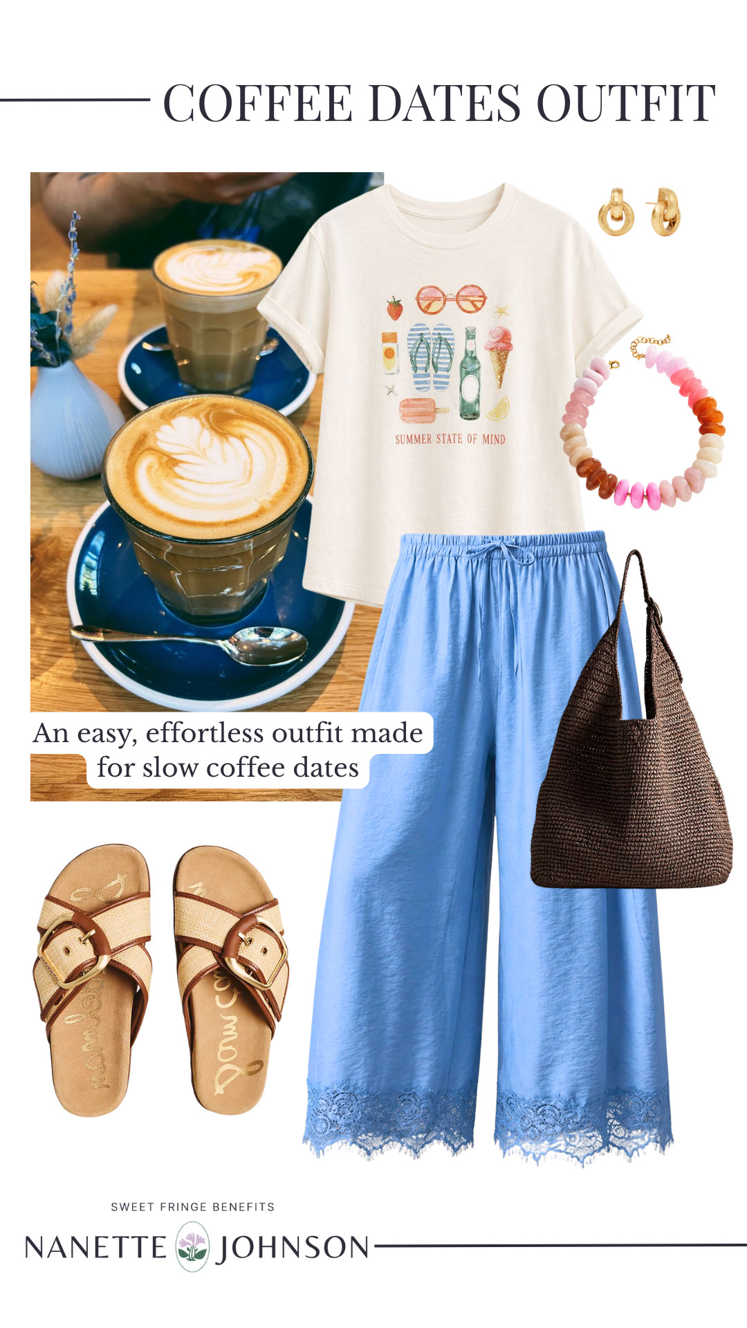If you’re looking for an easy coffee date outfit idea, this is such a good one ☕💙

Lightweight wide-leg pants paired with a graphic tee create a comfortable, casual summer outfit that still looks polished.

Linked everything for you here 🫶🏻 

 #LTKootd #LTKSeasonal #LTKOver40