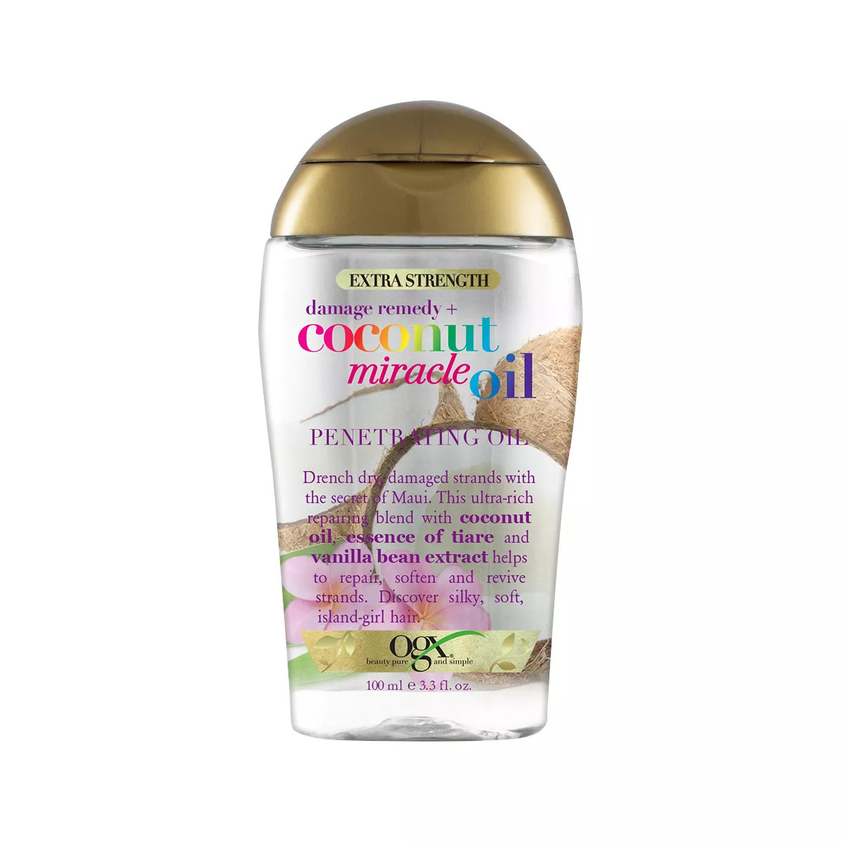 OGX Extra Strength Damage Remedy + Coconut Miracle Oil Penetrating Oil - 3.3 fl oz | Target
