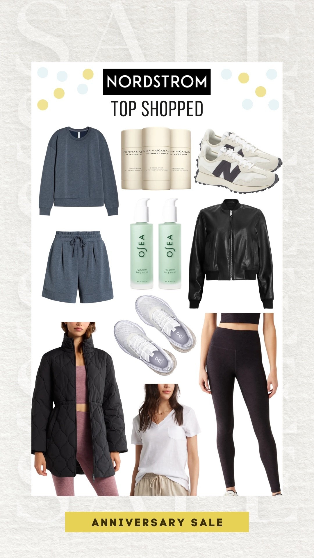 Nordstrom most loved and top shopped from last year’s sale! From my favorite activewear, to beauty to jackets! Nsale, Nordstrom Anniversary Sale, beauty, leggings, jacket, leather jacket, sneakers, matching sets, activewear, lounge wear

#LTKSaleAlert #LTKootd #LTKBeauty