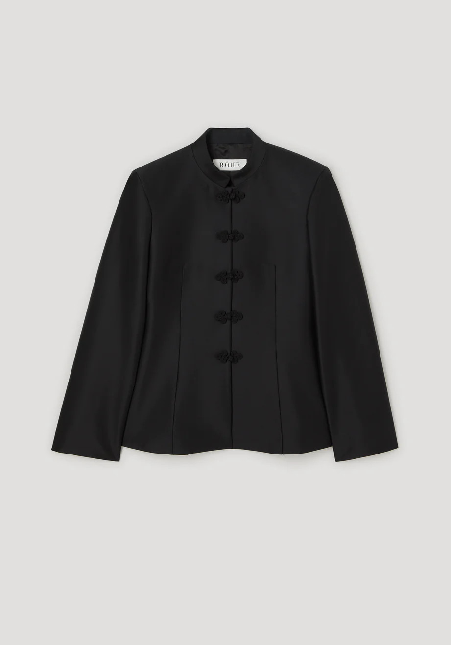 sculptural pankou closure blazer | black | Rohe