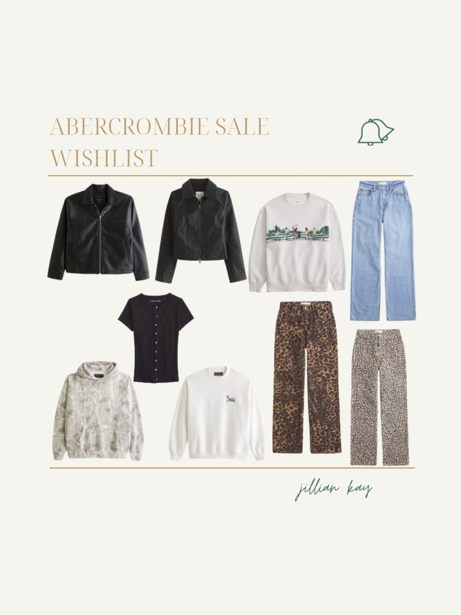 My Abercrombie sale wishlist ✨

Ig: @jkyinthesky & @jillianybarra

#styleinspo #wishlist #aestheticstyle #styleblogger #trendy #trendystyle 

#LTKStyleTip #LTKSaleAlert #LTKFindsUnder100