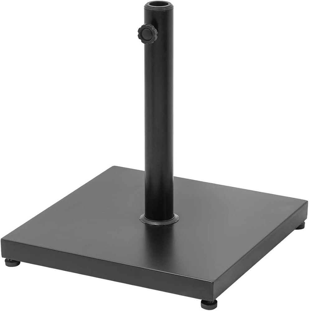 VredHom 40lbs Patio Umbrella Base Stand, Outdoor Square Concrete Stand Heavy Duty Market Umbrella... | Amazon (US)