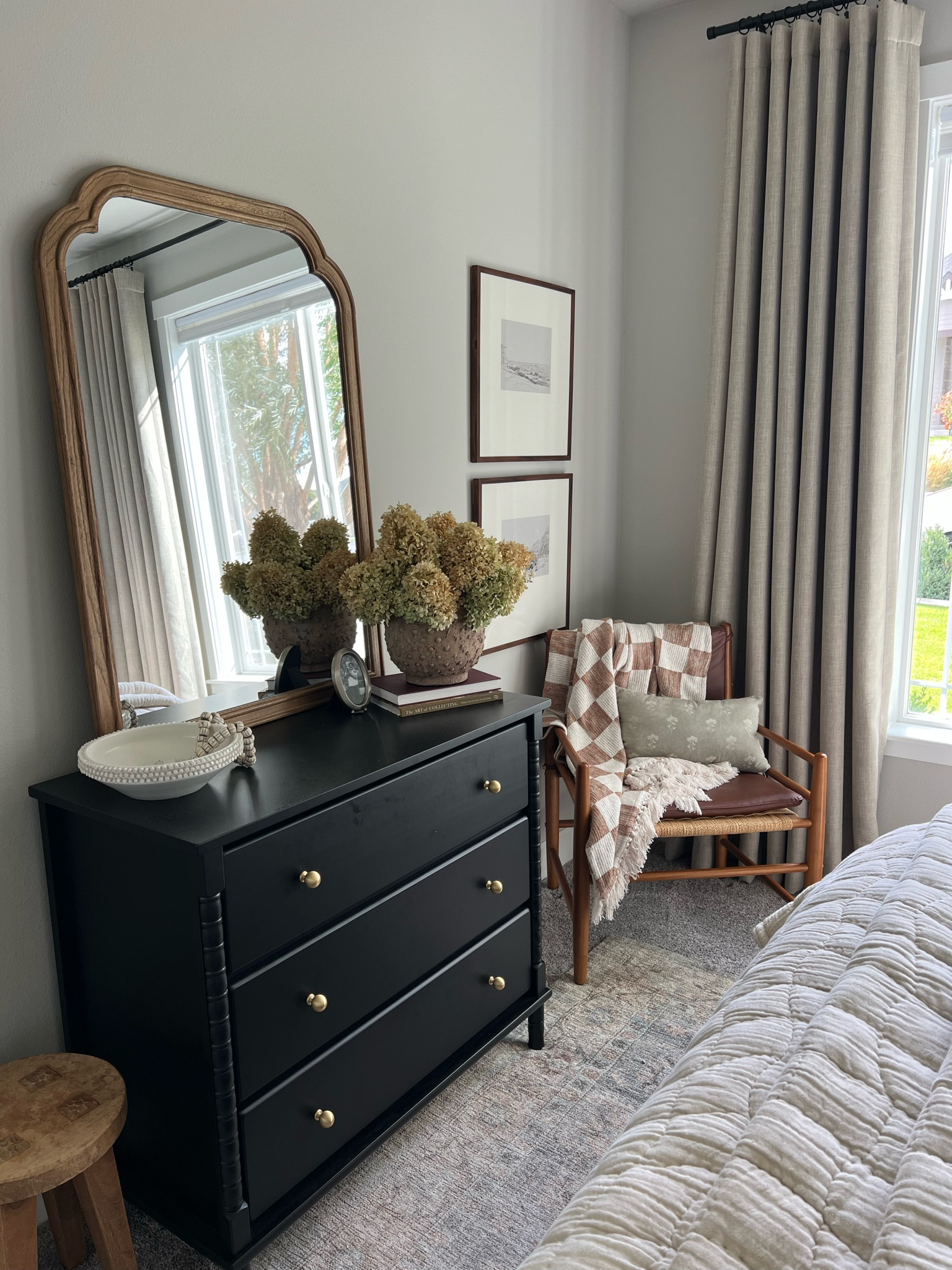 This cutie dresser has been such a hit lately! I just swapped out the knobs.
Such Jenny Lind vibes!

Dresser, Target, knobs, Amazon