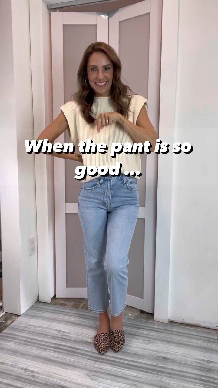 Fall and fall transition!!!! When the denim (pant) is so good, you get ALL the styles!!! And they’re on sale! This high waisted, ankle jean is such a flattering fit!!  I’m getting the medium wash too but this is black, light wash, and the faux leather pant version! They have stretch and are all so comfy! I’m wearing a 25 short in all! 

#LTKSeasonal #LTKsalealert #LTKunder100