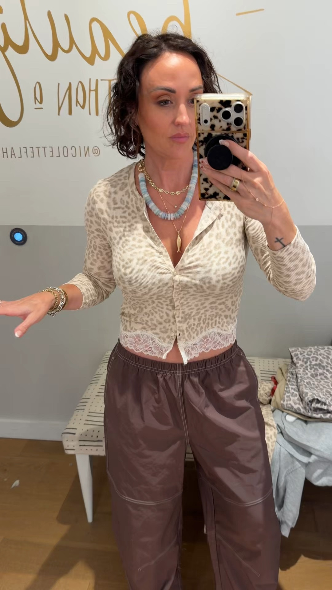 POV: I had no business being here but left with a whole wishlist. 🤍✨

Trying on the cutest new arrivals—from comfy everyday essentials to effortless pieces you’ll wear on repeat. If you’re looking for cozy, flattering, and easy-to-style finds, this haul is for you. Everything is linked on my LTK if you want to shop the looks!

S in all tops 
XS in joggers 
S pull on brown barrel 
S animal print pants 
M in balloon drawstring tan for extra volume. Def makes it v oversized. 

#Aerie #AerieStyle #AerieHaul #LTKStyle #LTKFashion #EverydayStyle #ComfyChic #CasualOutfits #OutfitInspo #FashionFinds