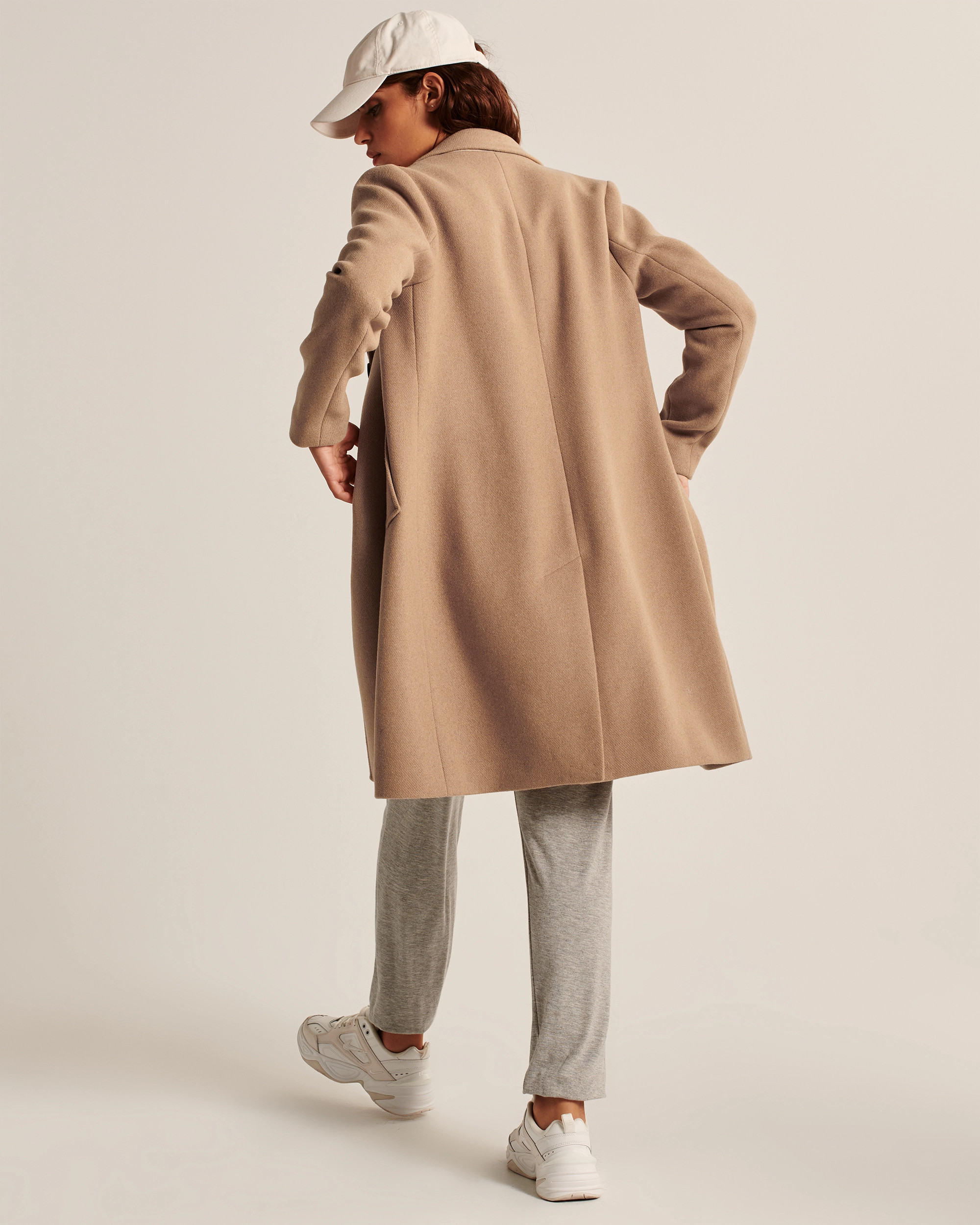 Wool-Blend Dad Coat | Abercrombie & Fitch (US)