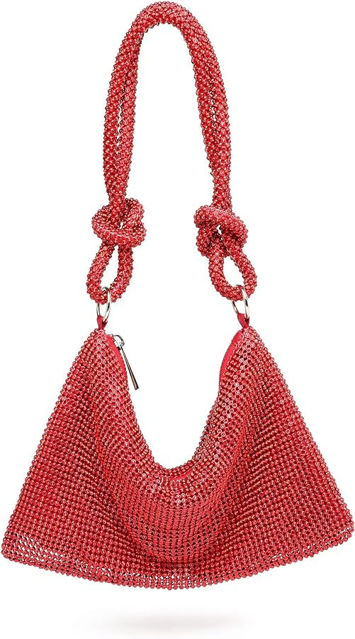 Covelin Womens Fashion Shiny Diamond Handbag Tote Shoulder Evening Bag | Amazon (US)