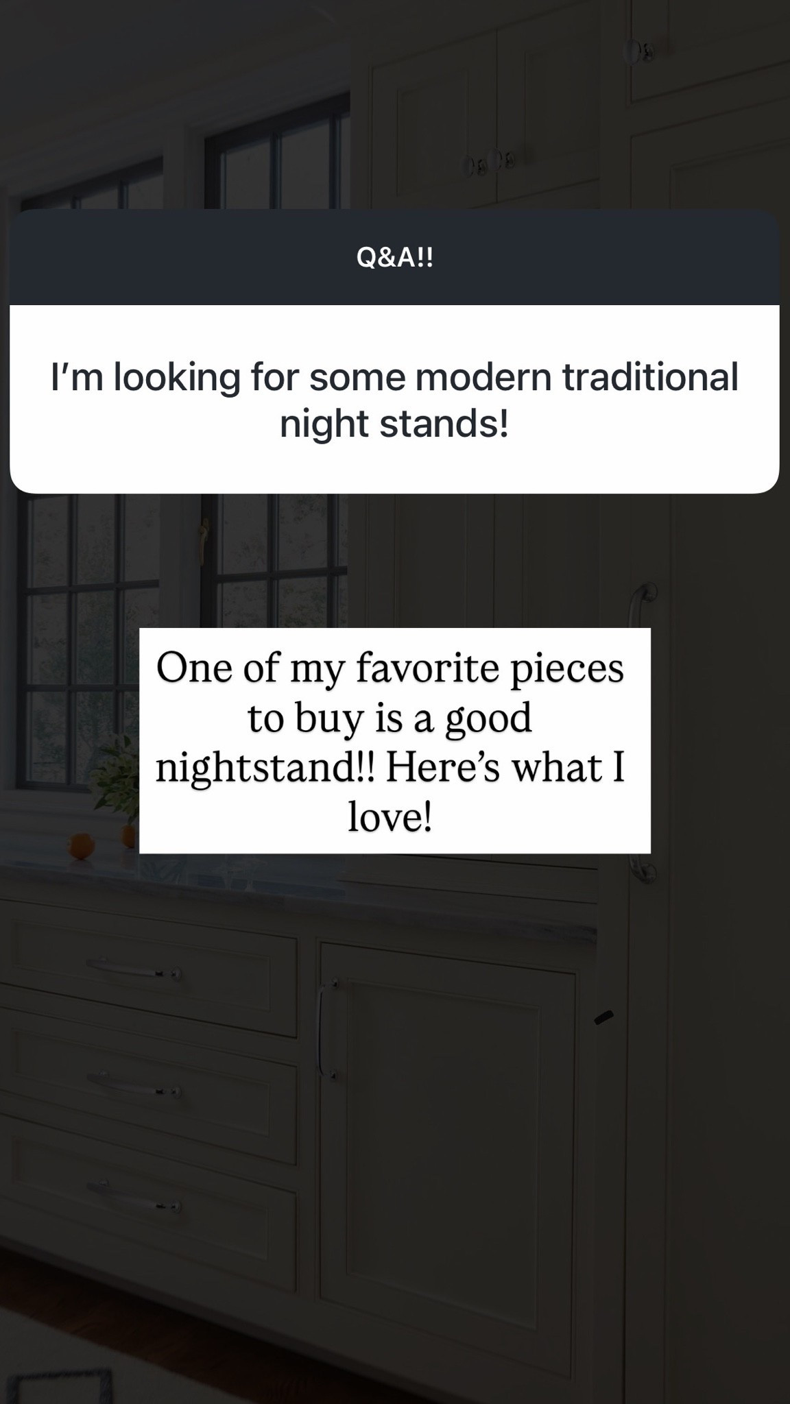 Nightstands!