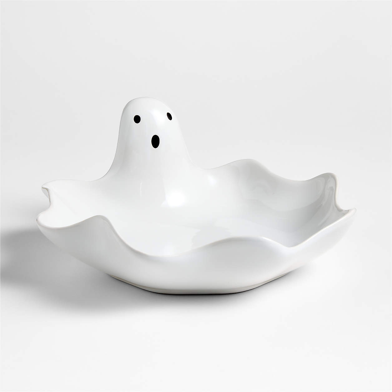 Ghost Stoneware Candy Bowl | Crate & Barrel | Crate & Barrel