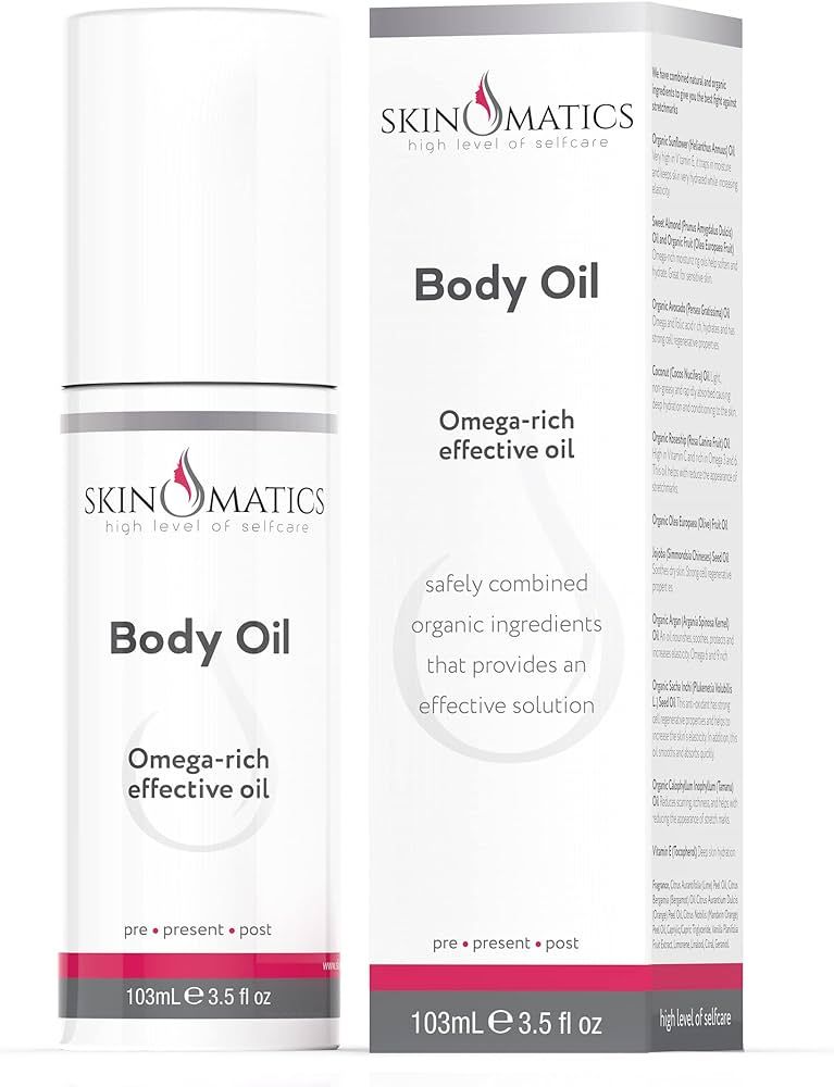 Skinomatics Body Oil for Scars & Stretchmarks, Non-greasy, Vegan, Clinically Proven, Dermatologis... | Amazon (US)