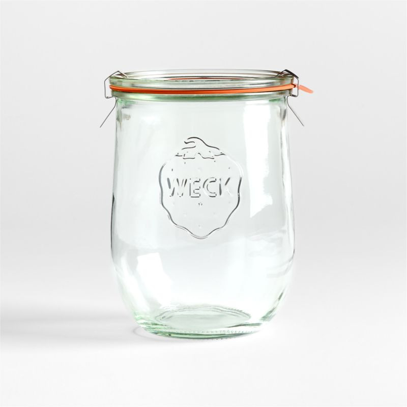 Weck 26-oz. Glass Tulip Canning Jar | Crate & Barrel | Crate & Barrel