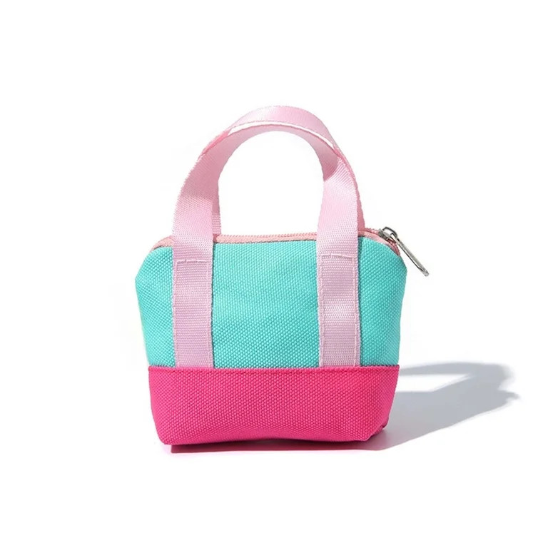Mini Women'S Tote Coin Purse Keychain - Canvas Wallet - Compact Macaron Color, Suitable for Every... | Walmart (US)