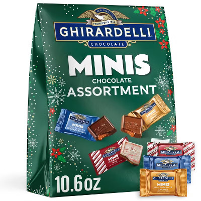 Ghirardelli Christmas Assorted Minis XL Bag - 10.6oz | Target