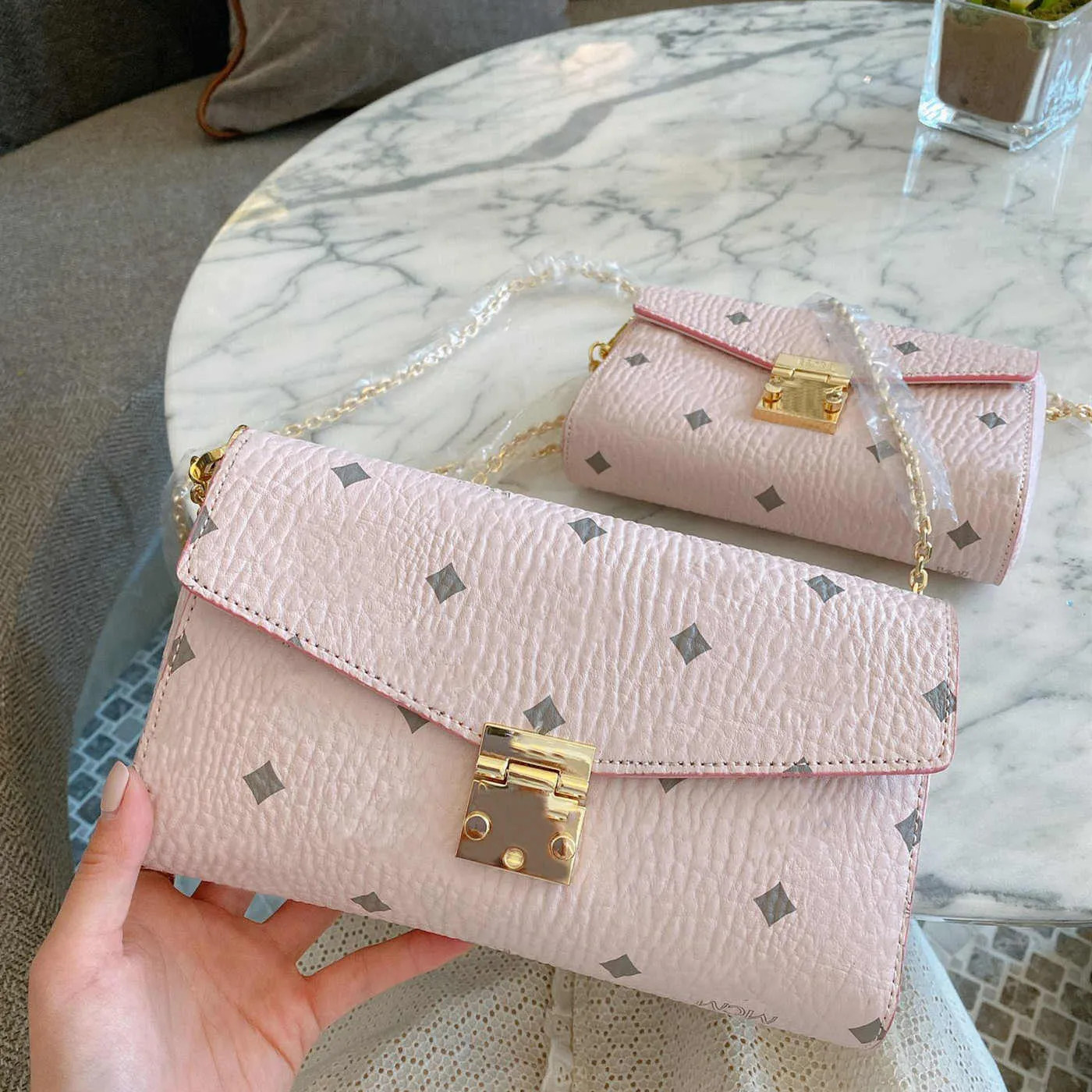 2021 Womens Bags Chain Envelope Bag Haze Powder One Shoulder Slant Span Pack Under $50 From Vip_b... | DHGate