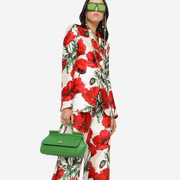 Dolce & Gabbana Poppy print flowers blazer size 42EU | Poshmark