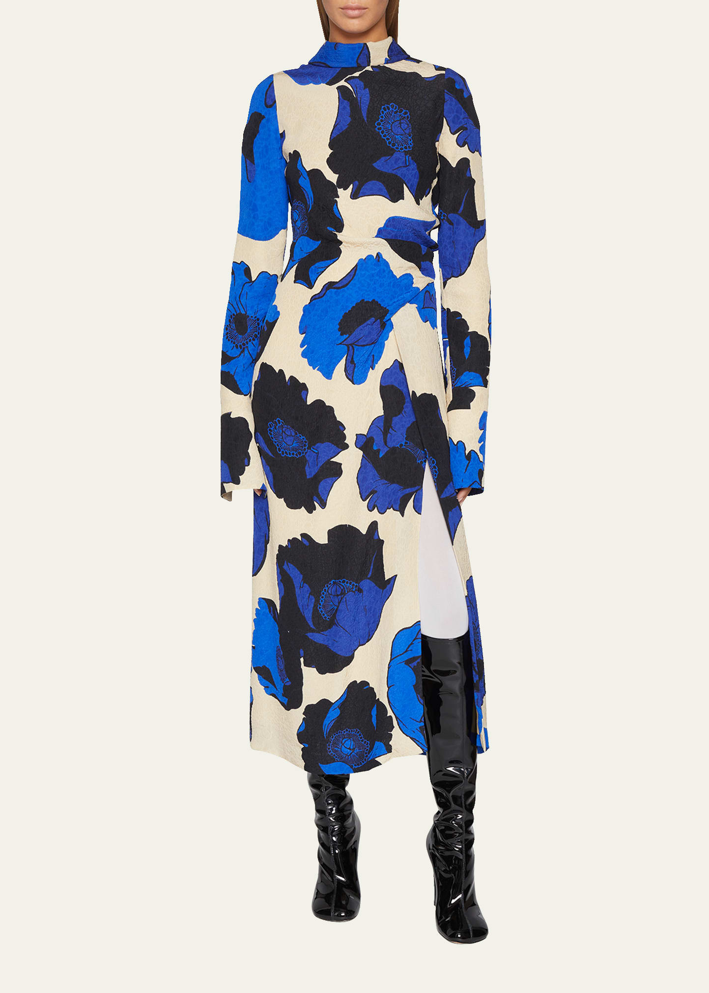 Dalba Floral Midi Dress | Bergdorf Goodman