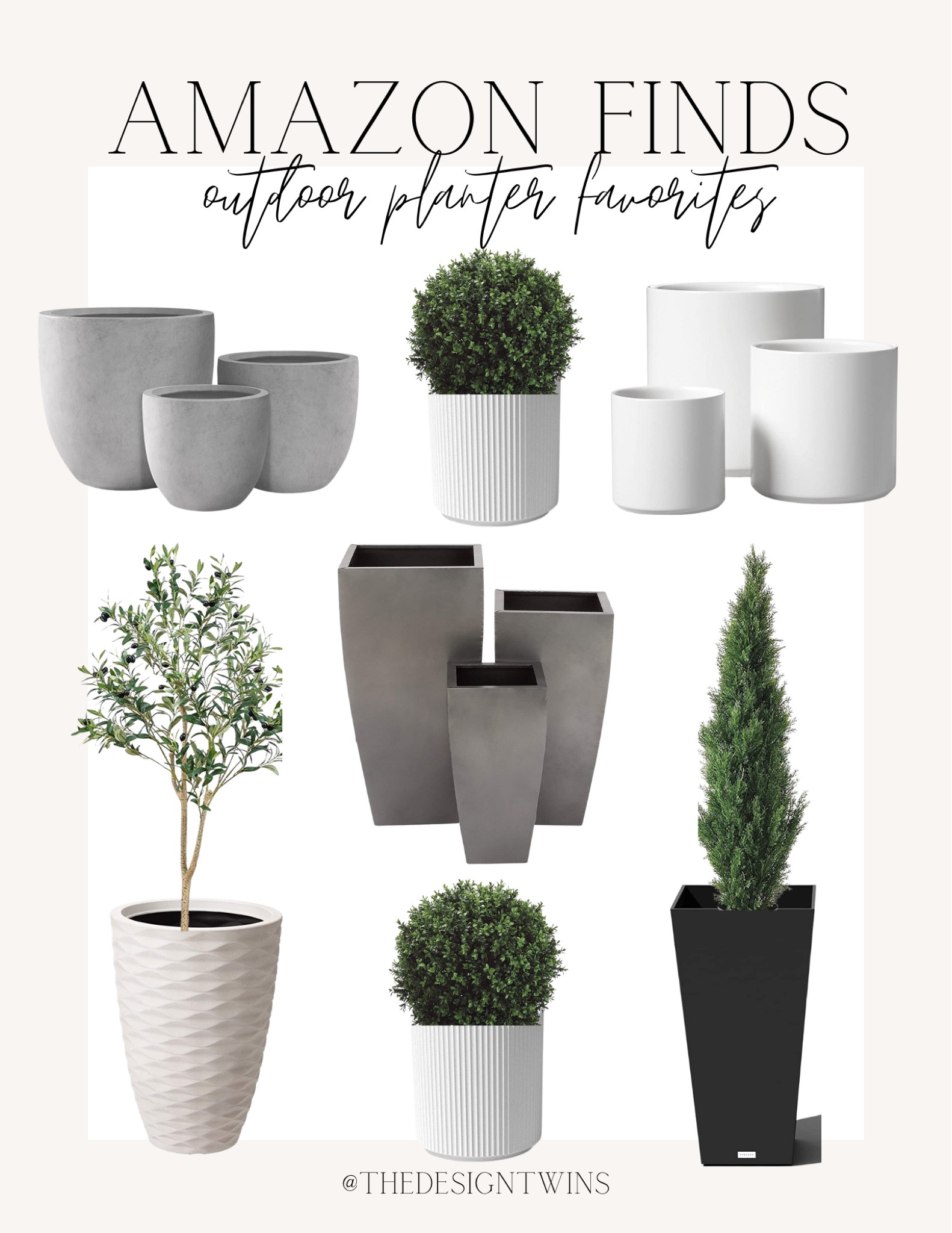 Outdoor planter favorites from amazon! Budget friendly. For any and all budgets. Organic modern, traditional, modern farmhouse home decor, accessories and furniture. Neutral, wood nature inspired. Coastal casual home, modern french country.

#LTKFind #LTKstyletip #LTKhome