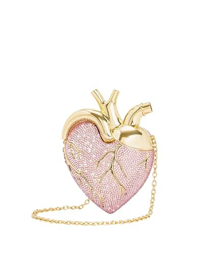 JW PEI Women's Maren Artificial Crystal Heart Shaped Bag - Pink | Amazon (US)