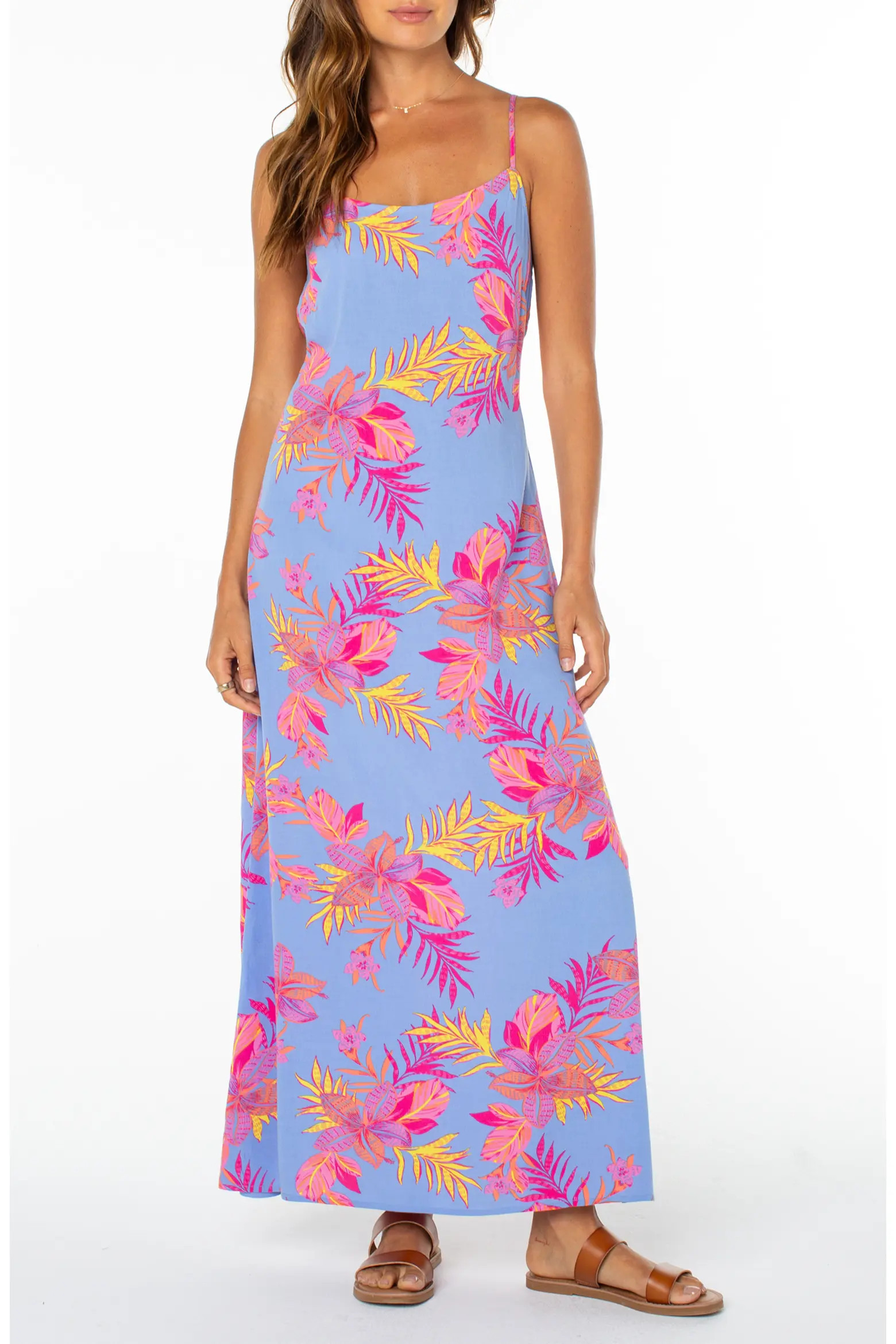Roxy Skylar Tie Back Maxi Sundress (Women) | Nordstrom | Nordstrom
