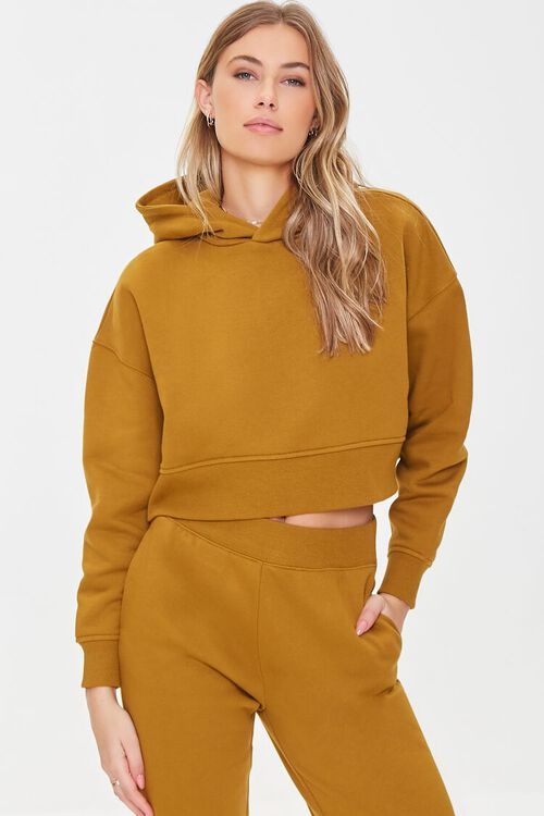 Dropped-Sleeve Fleece Hoodie | Forever 21 (US)