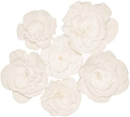 Paper Flowers Decorations for Wall - Paper Wall Flowers - Flower Wall Decorations - Large Flowers... | Amazon (US)