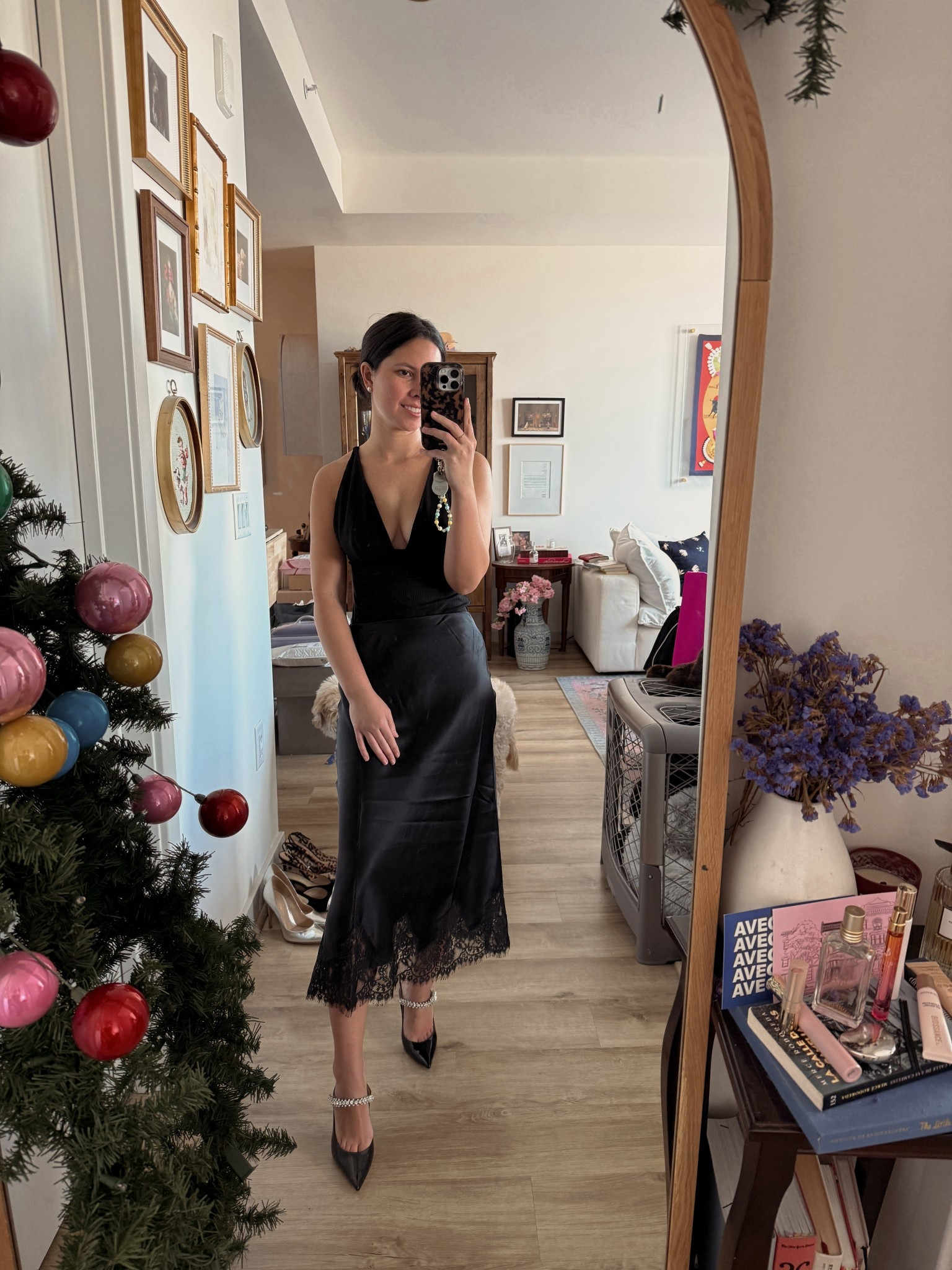 Nye outfit idea, reformation dinner outfit, date night outfit, black silk skirt 

#LTKHoliday #LTKPetite