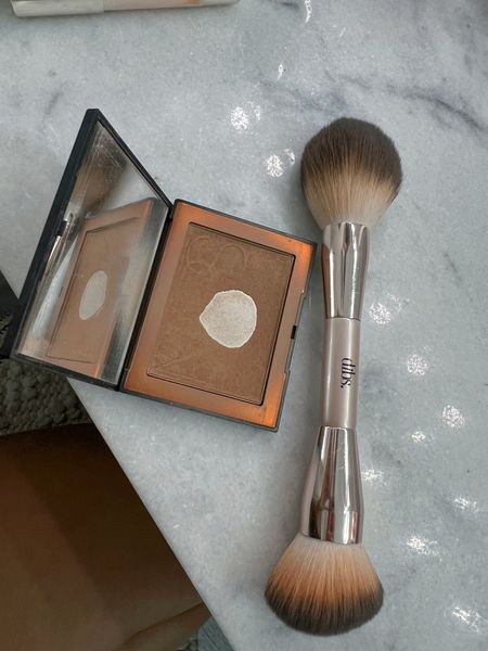 The famous duo DIBS beauty brush is in stock & has been in my daily makeup rotation! Bronzer / blush / shimmer - & convenient for travel✨🤞🏼code: HOLLEY saves ya! 

#LTKunder50 #LTKbeauty #LTKFind