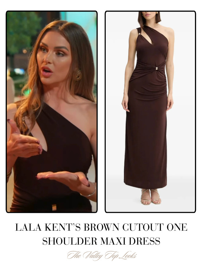 Lala Kent's Brown Cutout One Shoulder Dress 

 