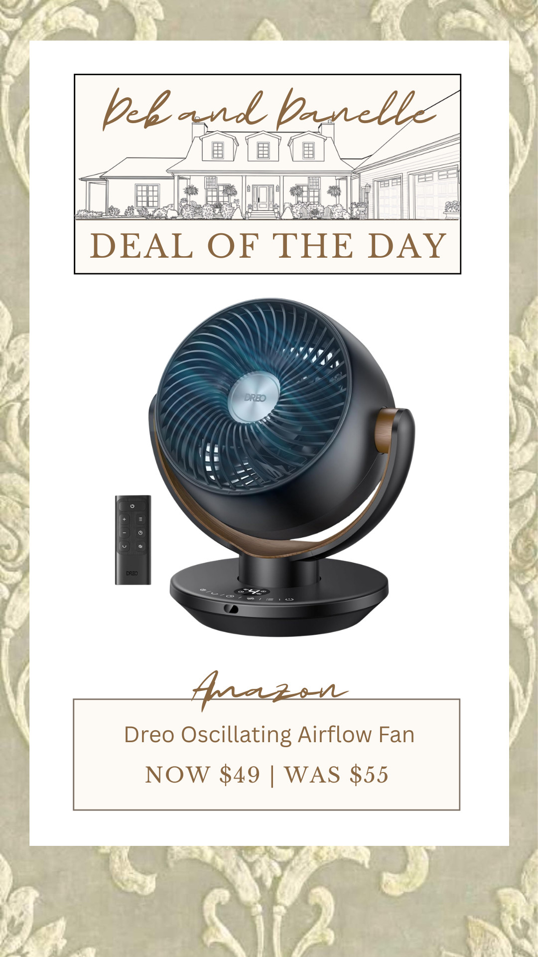 If love a fan running while you sleep, this Dreo oscillating airflow fan is a great option for you. It is currently on sale from Amazon.  

 #LTKHome #LTKSaleAlert