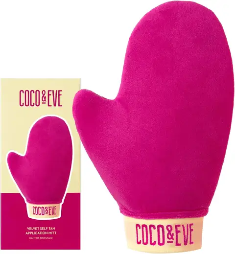 Coco & Eve Soft Velvet Self Tanning Mitt - Secure Fit, Tan Applicator