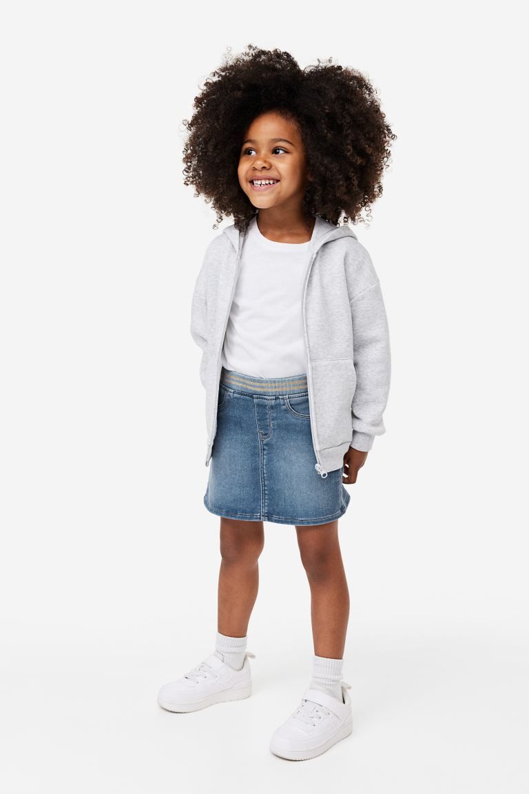 Super Soft Denim Skirt - Denim blue - Kids | H&M US | H&M (US + CA)