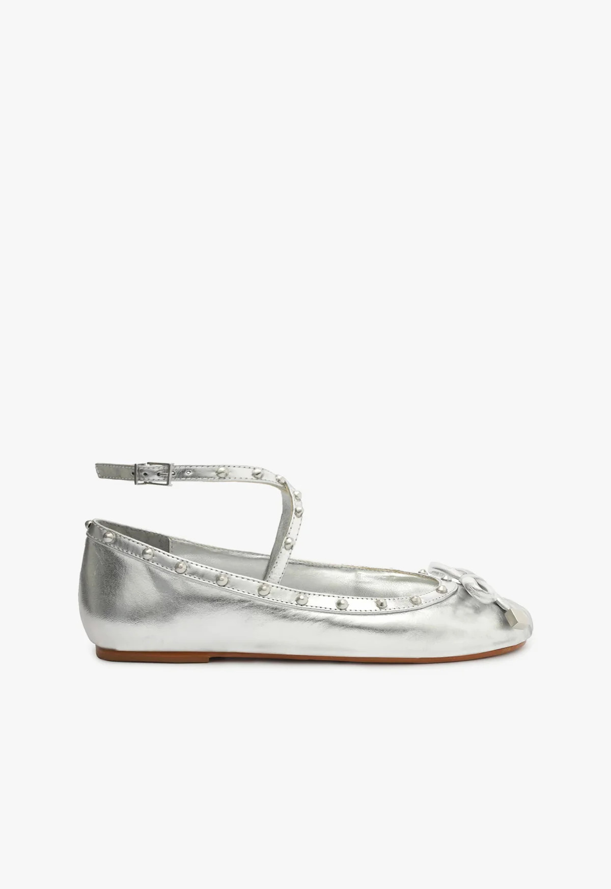 Larissa Metallic Leather Flat | Schutz (US)