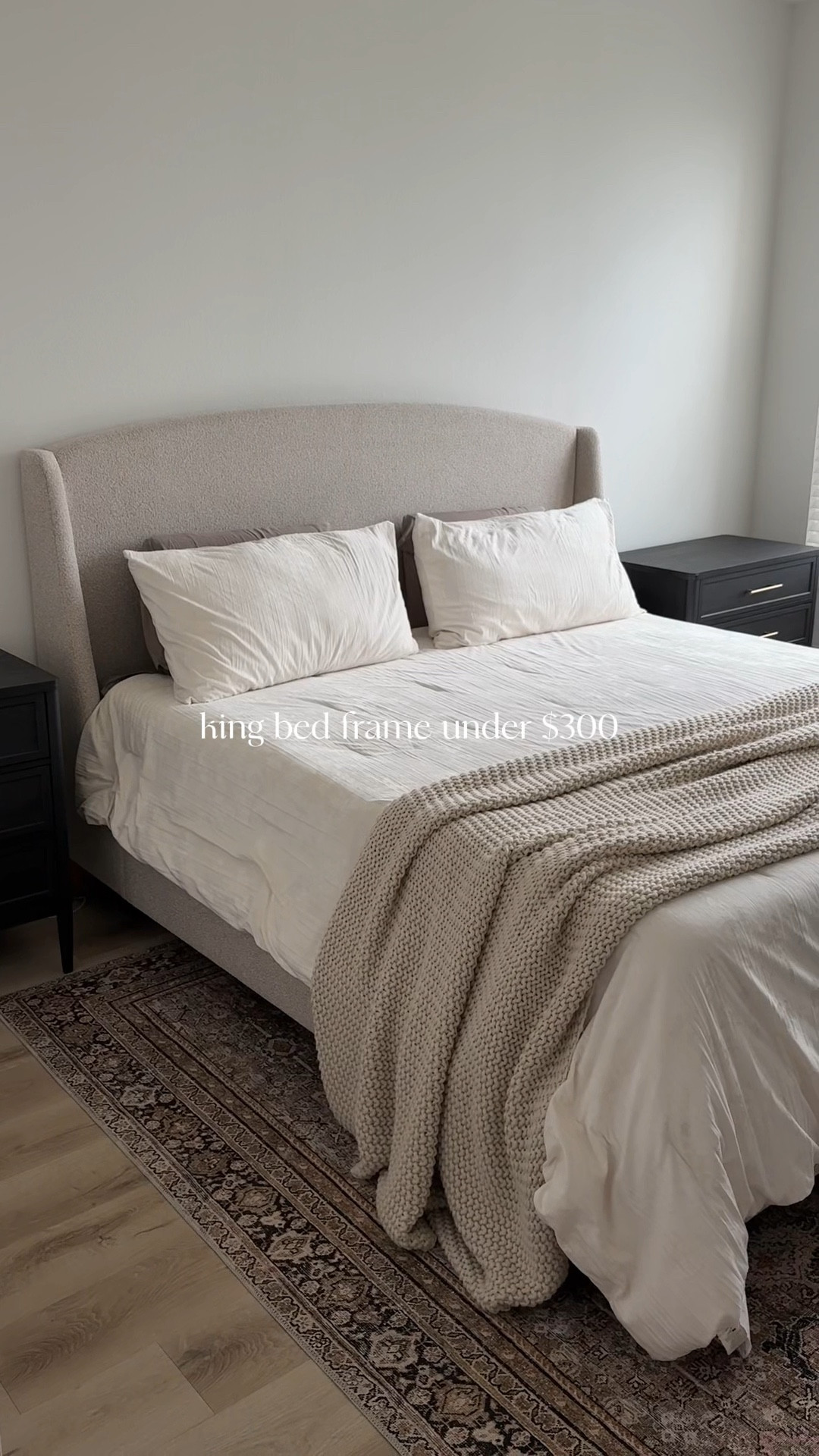 Obsessed with our new bed! Under $300 for the king size, and such high quality. Can’t wait to style it with cozy pillows. 

Walmart finds | Better Homes & Gardens | Walmart Bed Frame

#LTKHome #LTKSaleAlert