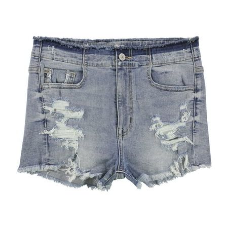 American Eagle Womens Distressed Casual Denim Shorts Blue 6 | Walmart (US)
